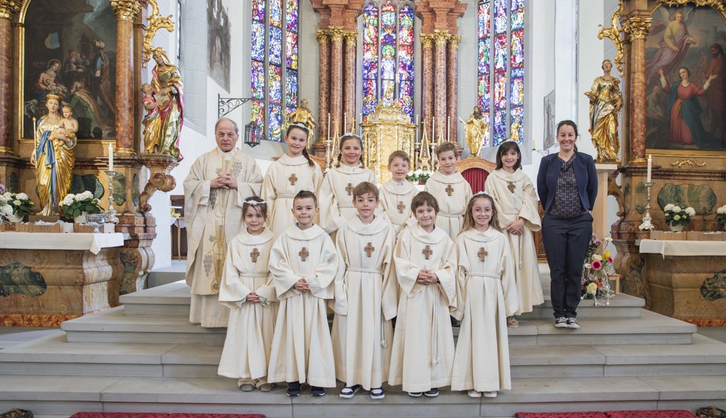 Gruppenfoto Erstkommunion Berneck