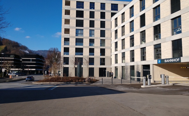 Neue Tiefgarage gleich neben dem Bahnhof Heerbrugg