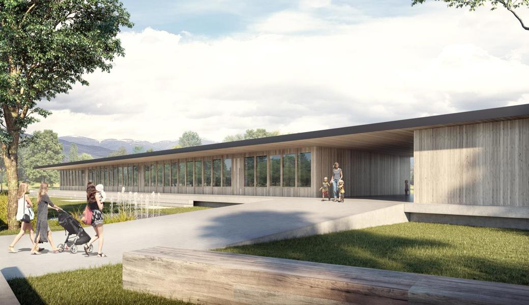 Der geplante Kindergarten von aussen.