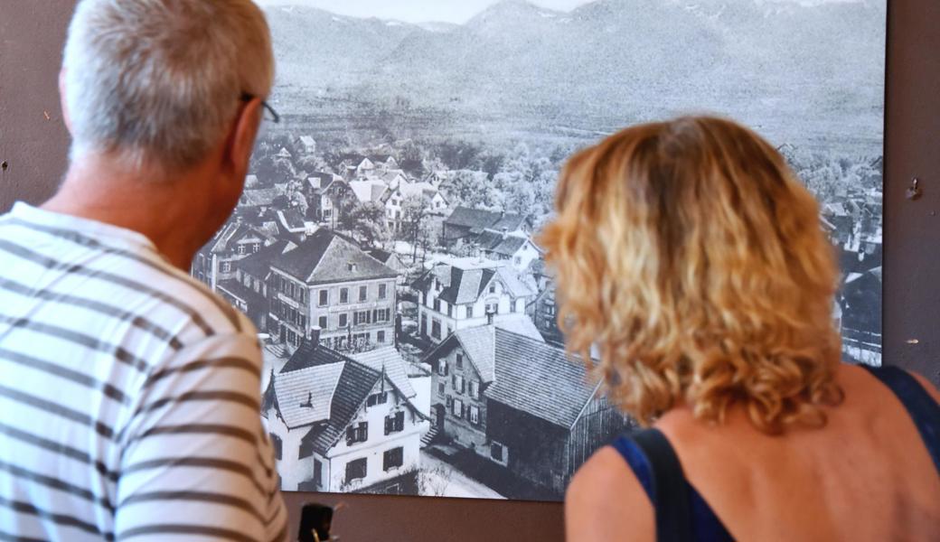 Ein Blickfang: Rebsteins altes Dorfzentrum mit Gebäuden, die heute anders aussehen oder nicht mehr stehen.