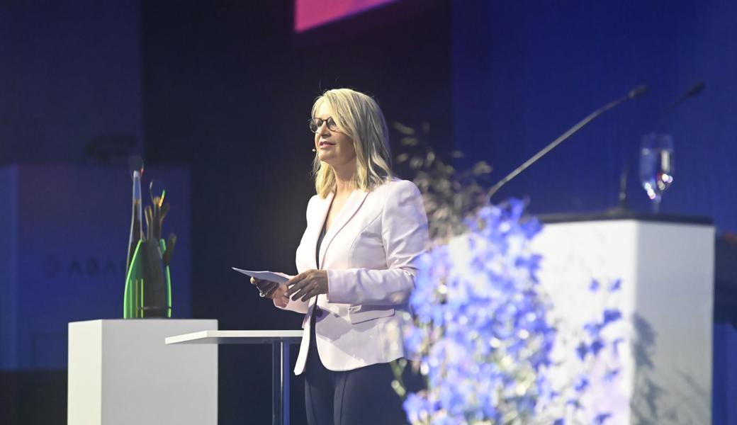 Sonja Hasler, früher in der "Arena" des Schweizer Fernsehens, am Donnerstagnachmittag am Rheintaler Wirtschaftsforum.