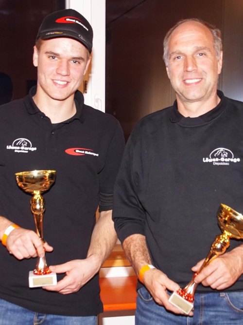 Nico Wüst, hier mit seinem Vater Reto, durfte sich in Vorarlberg über sehr starke Ergebnisse freuen. Nico Wüst, hier mit seinem Vater Reto, durfte sich in Vorarlberg über sehr starke Ergebnisse freuen.