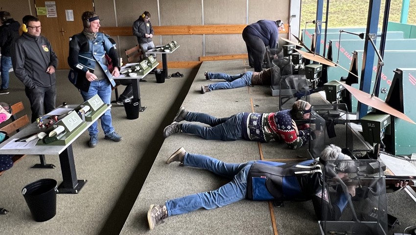 Vollste Konzentration war gefragt, um die Wildsauen zur Strecke zu bringen.  