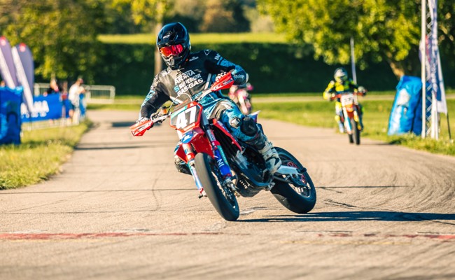 Pascal Eugster am Supermoto Frauenfeld auf Rang 17
