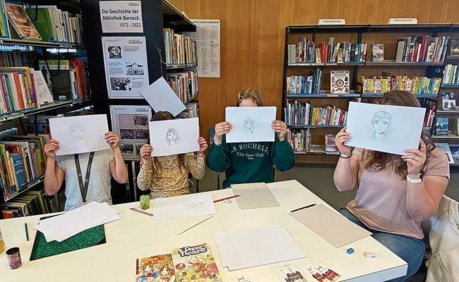Kinder lernen, Mangas zu zeichnen