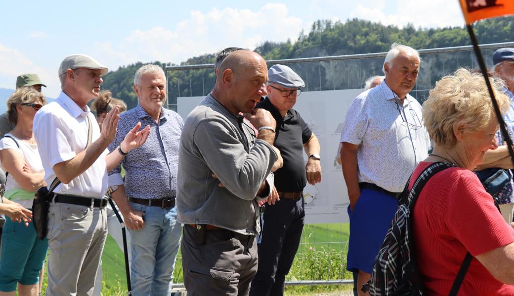 Der Entdecker der Ausgrabungsstätte: Spallo Kolb, Bildhauer, Designer und Architekt aus dem Rheintal. 