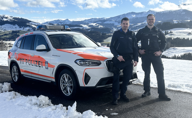 Deutscher Polizist macht ein Praktikum bei der Kantonspolizei Appenzell Ausserrhoden