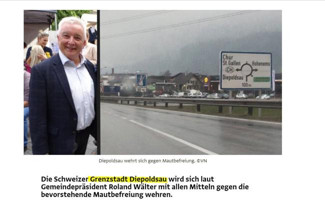 Vorarlberger adeln Diepoldsau zur Stadt