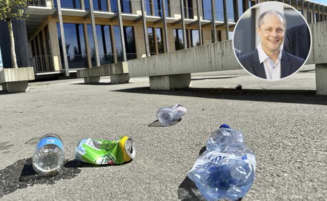 Schule kämpft gegen Abfallflut auf dem Areal Wyden - Besonders bei schönem Wetter und in den Ferien