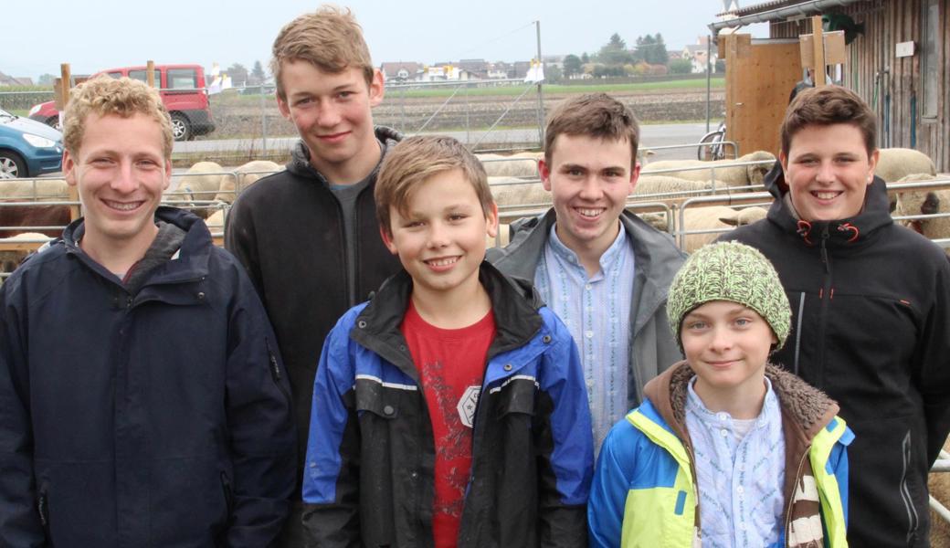 Bereit, im Verein mitzumachen (von links): Mike Obrist (17 Jahre, Eichberg), Maurice Hangartner (15, Lüchingen), Peter Städler (13, Lüchingen), Joel Fritsche (15, Marbach), Lukas Baumgartner (11, Hinterforst) sowie Gian Sprenger (11, Montlingen).