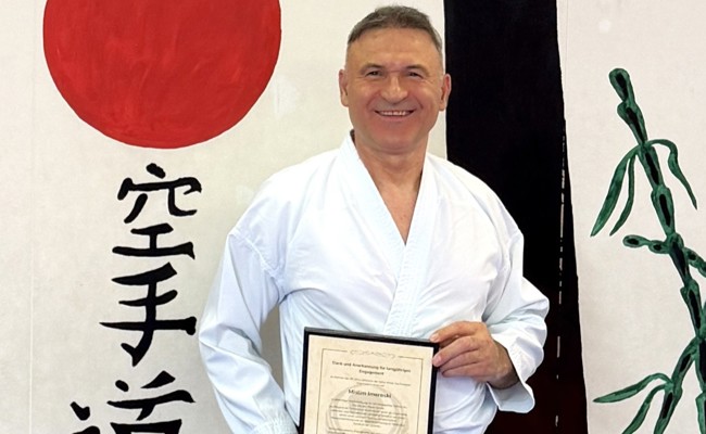 Ehrung für langjähriges Engagement im Wado-Kai-Karate