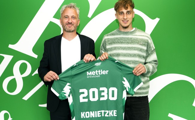 Corsin Konietzke verlängert beim FC St.Gallen bis ins Jahr 2030