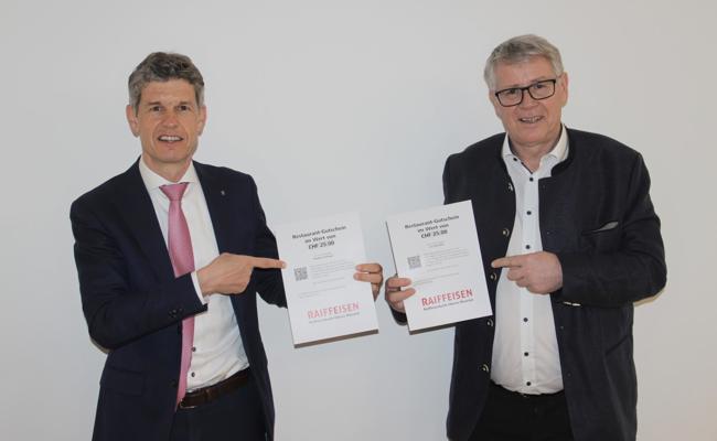 278'000 Franken als Gastrogutscheine für Raiba-Mitglieder