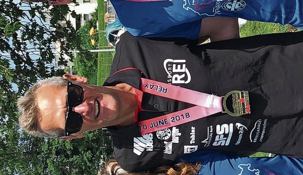 Vierter von 60 Mixed-Staffeln-Teams (v. l.): 4 Chantal, Alexander und Sven Schawalder.