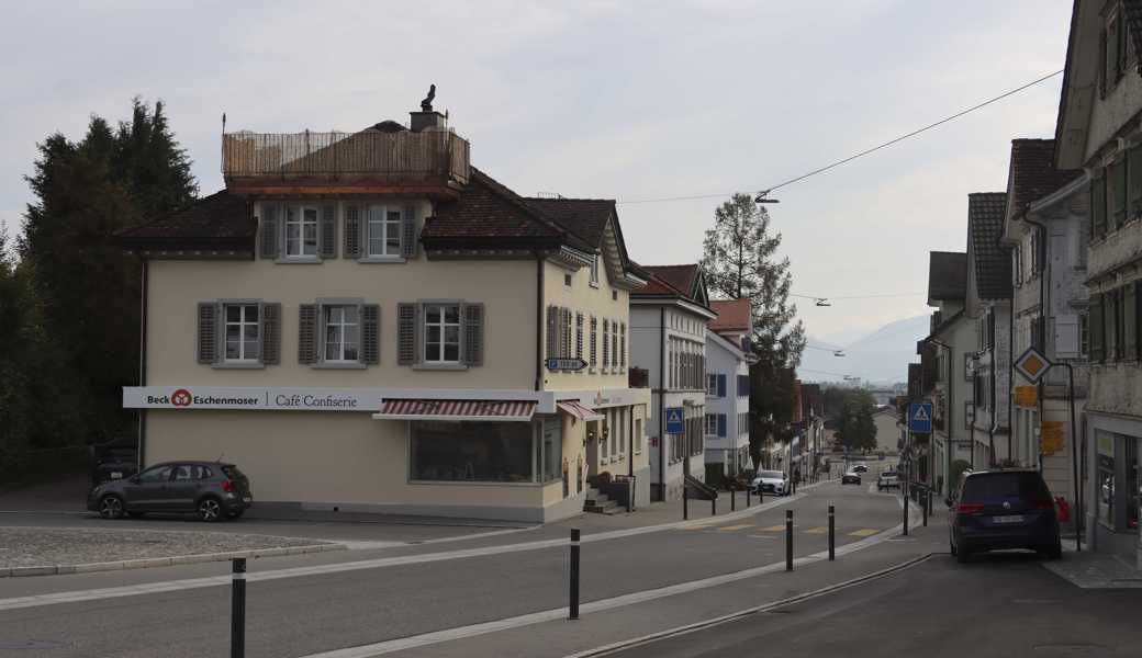 Nur ein kleiner Dorfladen, eine Bäckerei und ein Metzger: Damit kommt Berneck im Gemeinde-Ranking der Handelszeitung nicht weit.