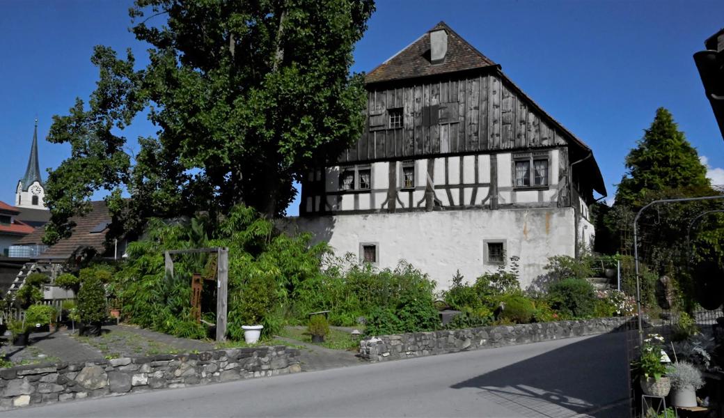 Die Liegenschaft Burg an der Adlerstrasse in Oberriet. Die Liegenschaft Burg an der Adlerstrasse in Oberriet.