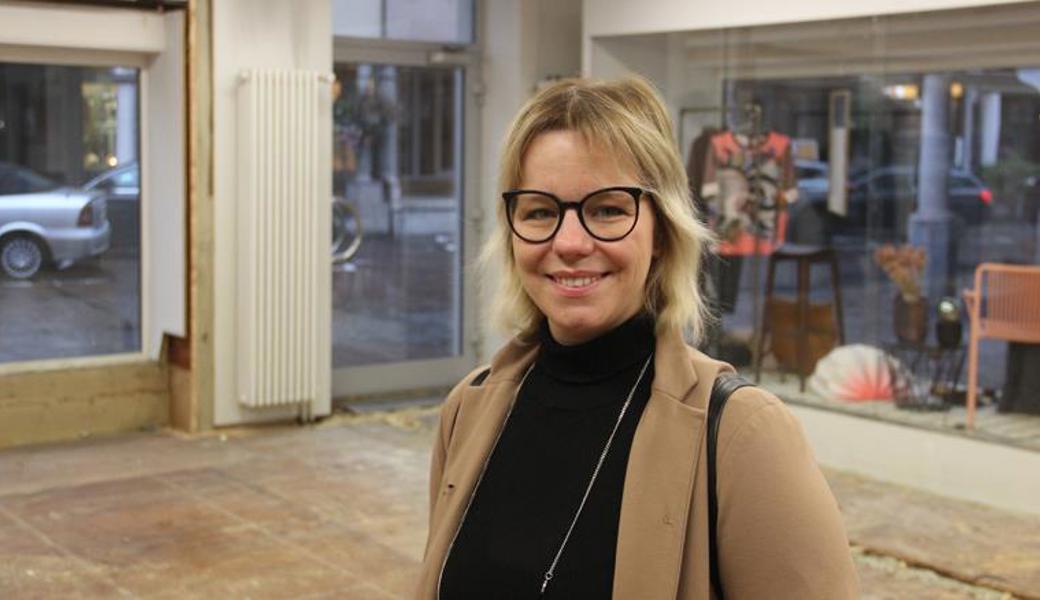 Mirjam Seitz-Popp hat viel Freude am neuen Ladenlokal an der Marktgasse, das sie derzeit am Umbauen ist. 