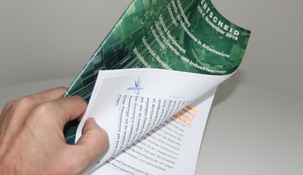 Der Entscheid ist Teil einer 40-seitigen Schrift, die allen Einsprechern zugestellt wurde.