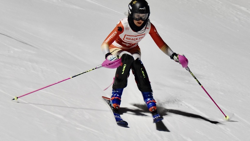 Melina Zäch aus Gams auf dem Weg zum 18. Rang.