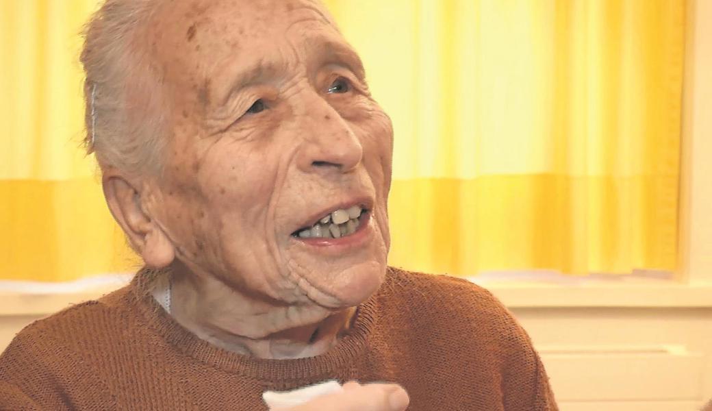 Paulina Grüninger, 102-jährig, wohnhaft in Berneck.