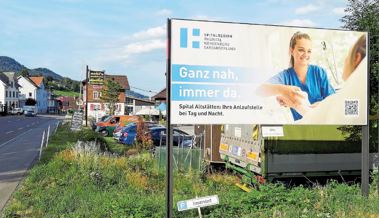 Kampagne für totgesagtes Spital: Plakate  erinnern daran, dass es das Spital noch gibt