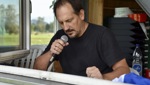 Speaker Daniel Strickler begleitet den Heimsieg gegen Winkeln mit Musik, Durchsagen und «Hopp Reabschta»