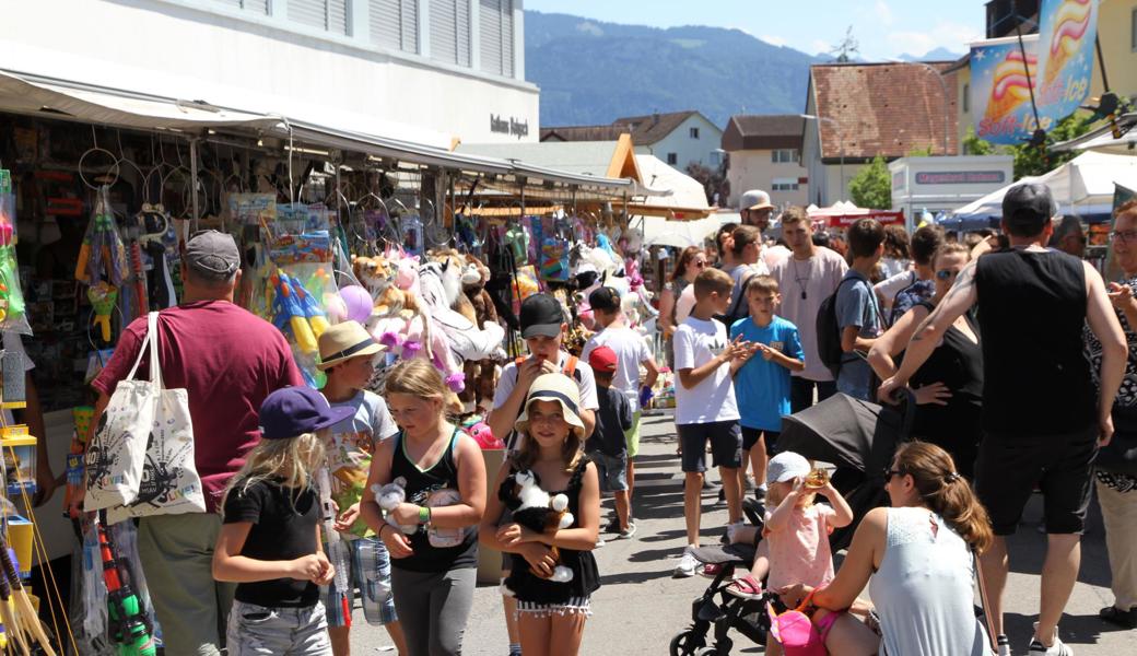 Klein aber fein, die Kilbi an der Turnhallestrasse in Balgach. 