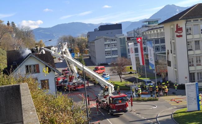 Das Feuer ist gelöscht, die Kantonspolizei geht von Brandstiftung aus