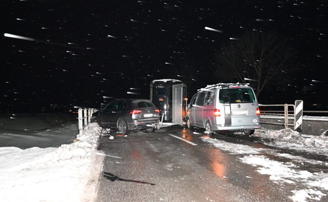 Pferd bei Autounfall in Altstätten verletzt