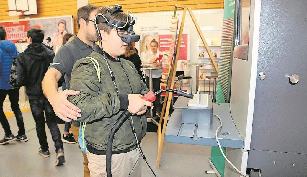 Schweissen wie Profis - nur in der virtuellen Welt. 