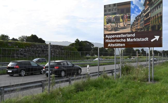 Touristisch geadelt – wenigstens an der Autobahn