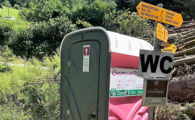 Witzwanderweg – stille Örtchen sind gefragt