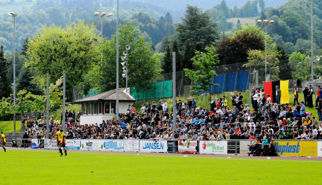 Die Tribüne der Altstätter Gesa wird im Spiel gegen Bassecourt kaum so gut besucht sein wie 2016, als bei Altstätten gegen Rebstein 800 Zuschauer kamen.