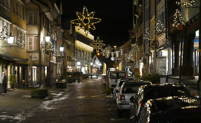 Trotz möglicher Stromknappheit: Altstätten schaltet die Weihnachtsbeleuchtung ein