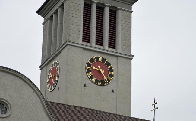 Kirchturmuhr legt Pause ein