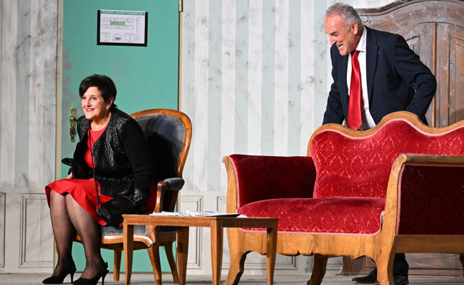 Bundesrats-Wahlkampf in Diepoldsau: Ein Theater, über das sich die Gäste bestens amüsierten