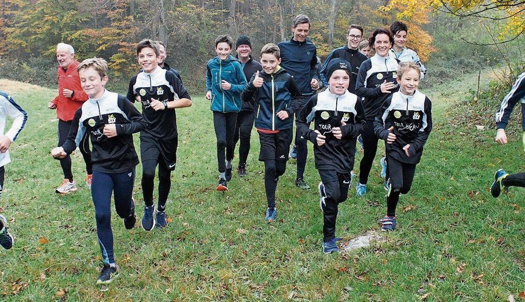 Gestartet sind die Crossläufer voll motiviert im Oberrieter Gebiet Aueli/Semmelerberg.  