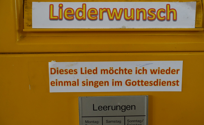 Eine neue Aufgabe für den alten ausgemusterten Post-Briefkasten
