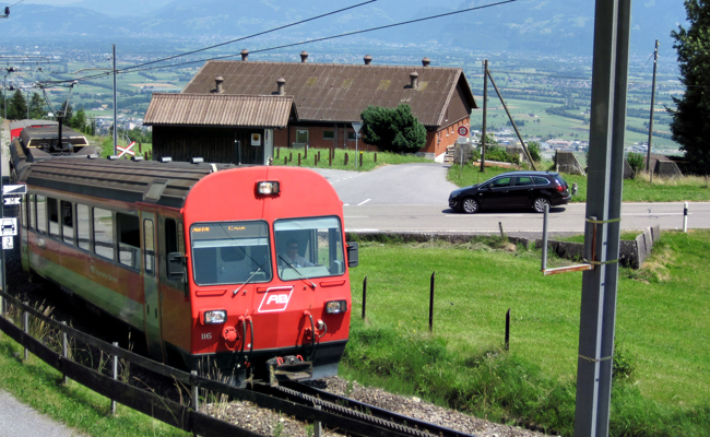 Zuerst wandern, dann Zug fahren