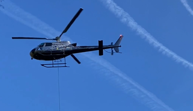 Wanderweg wird aufwändig saniert - auch Helikopter werden dafür eingesetzt