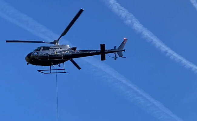 Wanderweg wird aufwändig saniert - auch Helikopter werden dafür eingesetzt