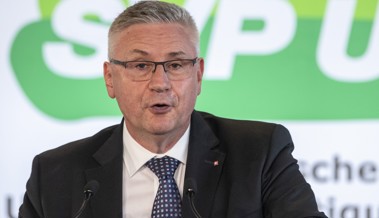 Nationalrat Andreas Glarner an der 1.-August-Feier der SVP Oberriet