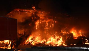Oberriet: Grossbrand in Stall