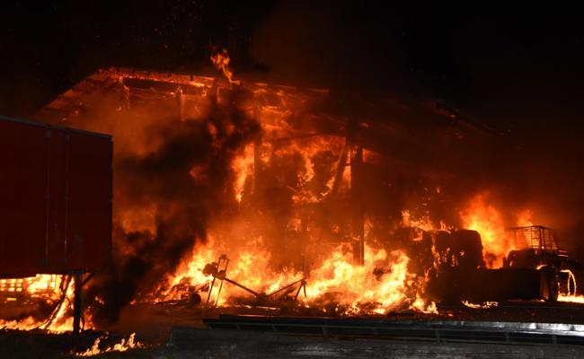 Oberriet: Grossbrand in Stall