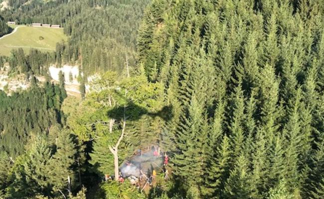 Waldbrand ob Götzis