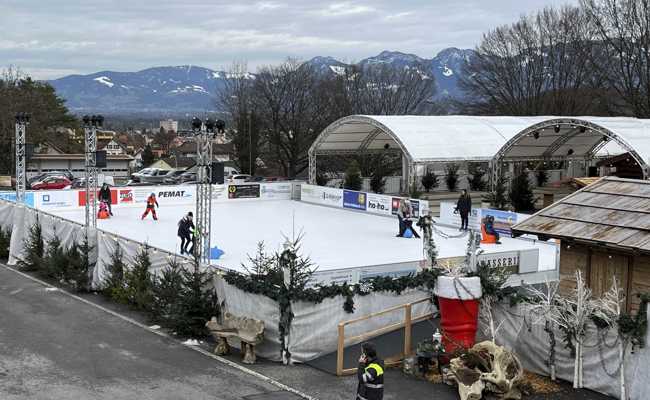 Gratiseintritt bis 8 Jahre: Die Eröffnung der Eisbahn auf dem Stossplatz steht bevor