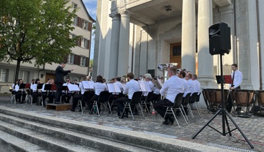 Stadtmusik spielte am ersten Sommerkonzert auf.