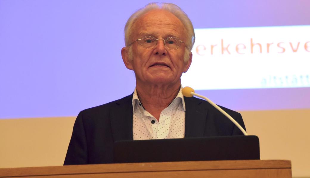 Durch den Abend führte Wolfgang Kessler vom Verkehrsverein Altstätten, der jährlich zur Vereinspräsidentenkonferenz lädt.