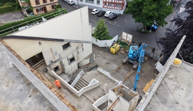 Wo einst unterrichtet wurde, klafft jetzt ein Loch: Klassenzimmer sind Grossbaustelle