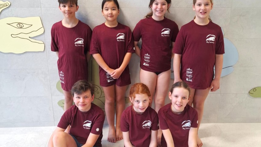 Sie standen für Rhy Swimming am Kidsliga-Event in Triesen am Start.